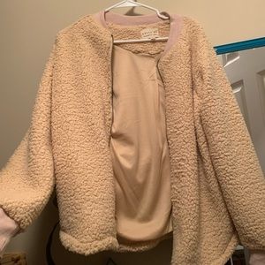 Sherpa bomber jacket